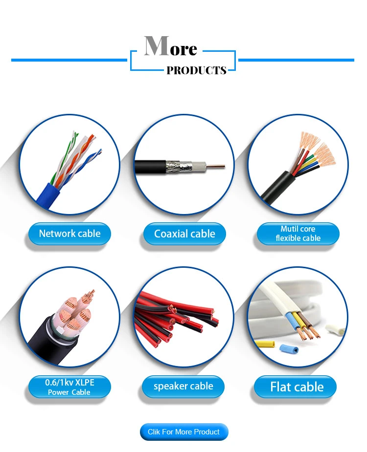 Copper Conductor PVC Insulation Nylon Sheathed Cable Electric Electrical Cable Wire