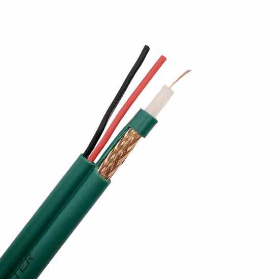 OEM siamese del cavo del cavo elettrico del CCTV 2c*0.75mm CCA del cavo coassiale RG6/Rg59